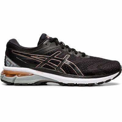 Asics Gt-2000 8 - Naisten Juoksukengät - Mustat/Pinkki Kultaiset